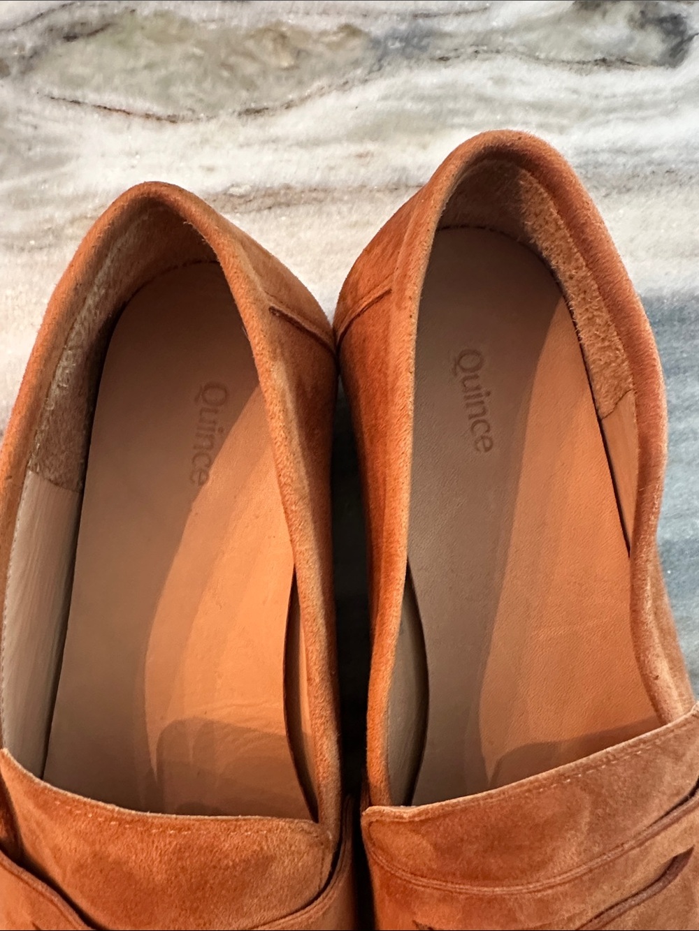 QUINCE ITALIAN SUEDE PENNY LOAFERS-COGNAC COLOR - Picture 4 of 5